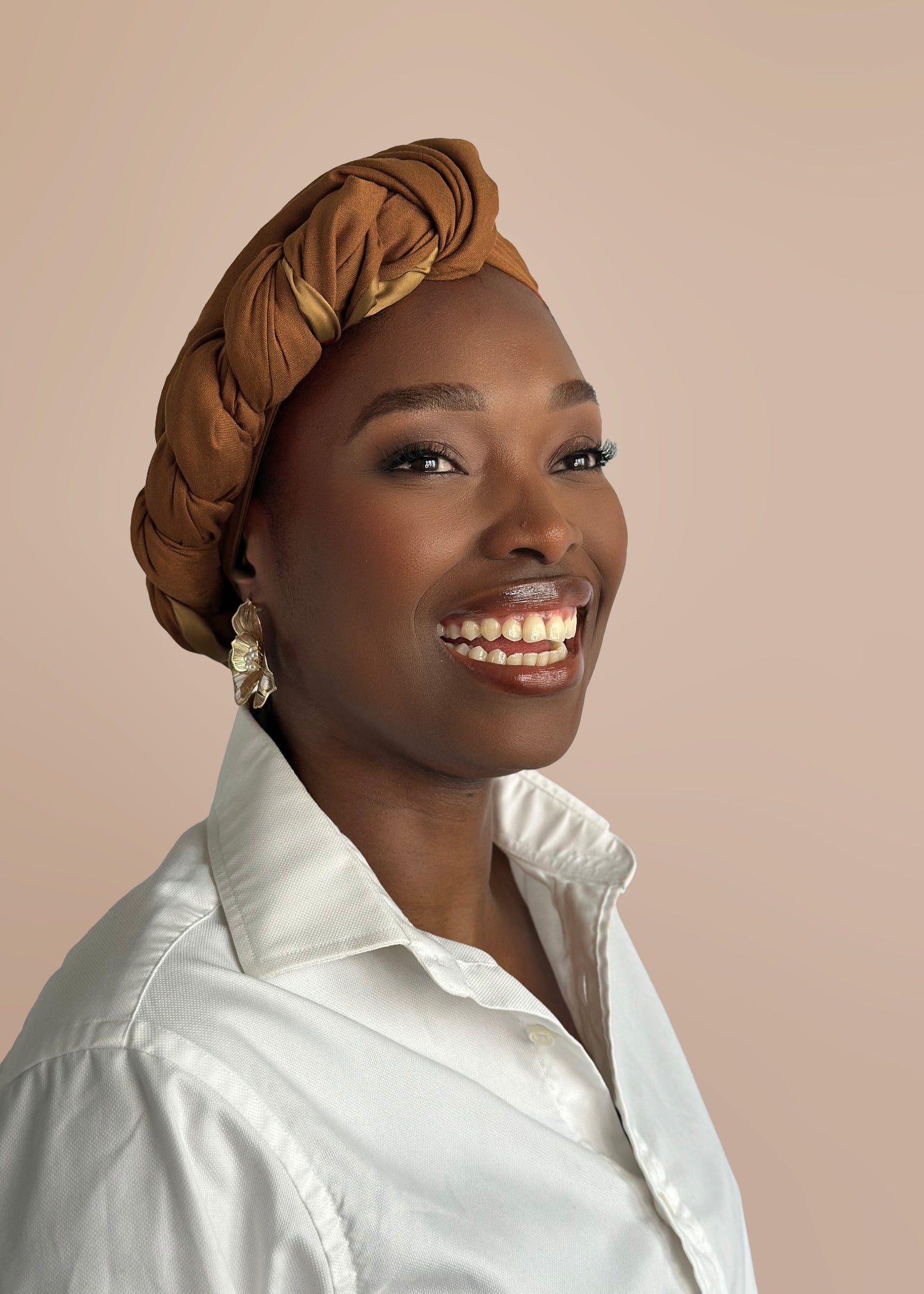 Satin-Lined Loose Headwrap