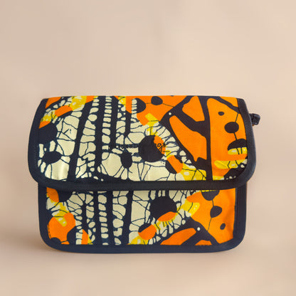 ZURI Accessory Bag - Golden Sapphire Print