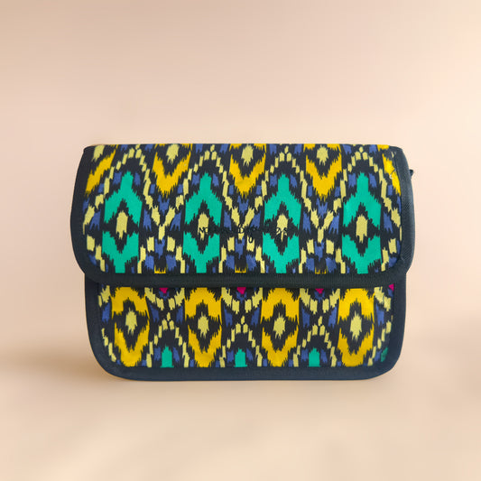 ZURI Accessory Bag - Royal rhythm Print