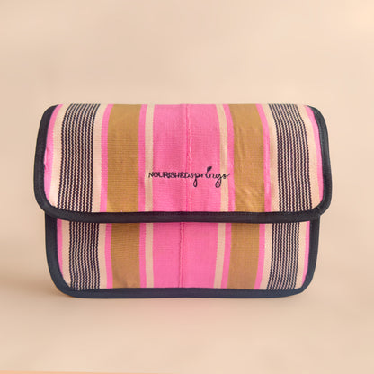 ZURI Accessory Bag - Aso Oke