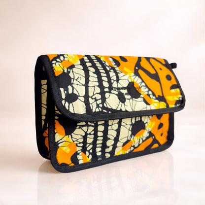 ZURI Accessory Bag - Golden Sapphire Print