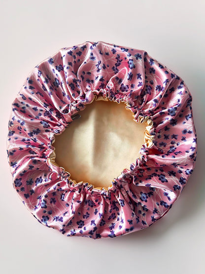 Floral reversible Satin Bonnets (Limited Edition)