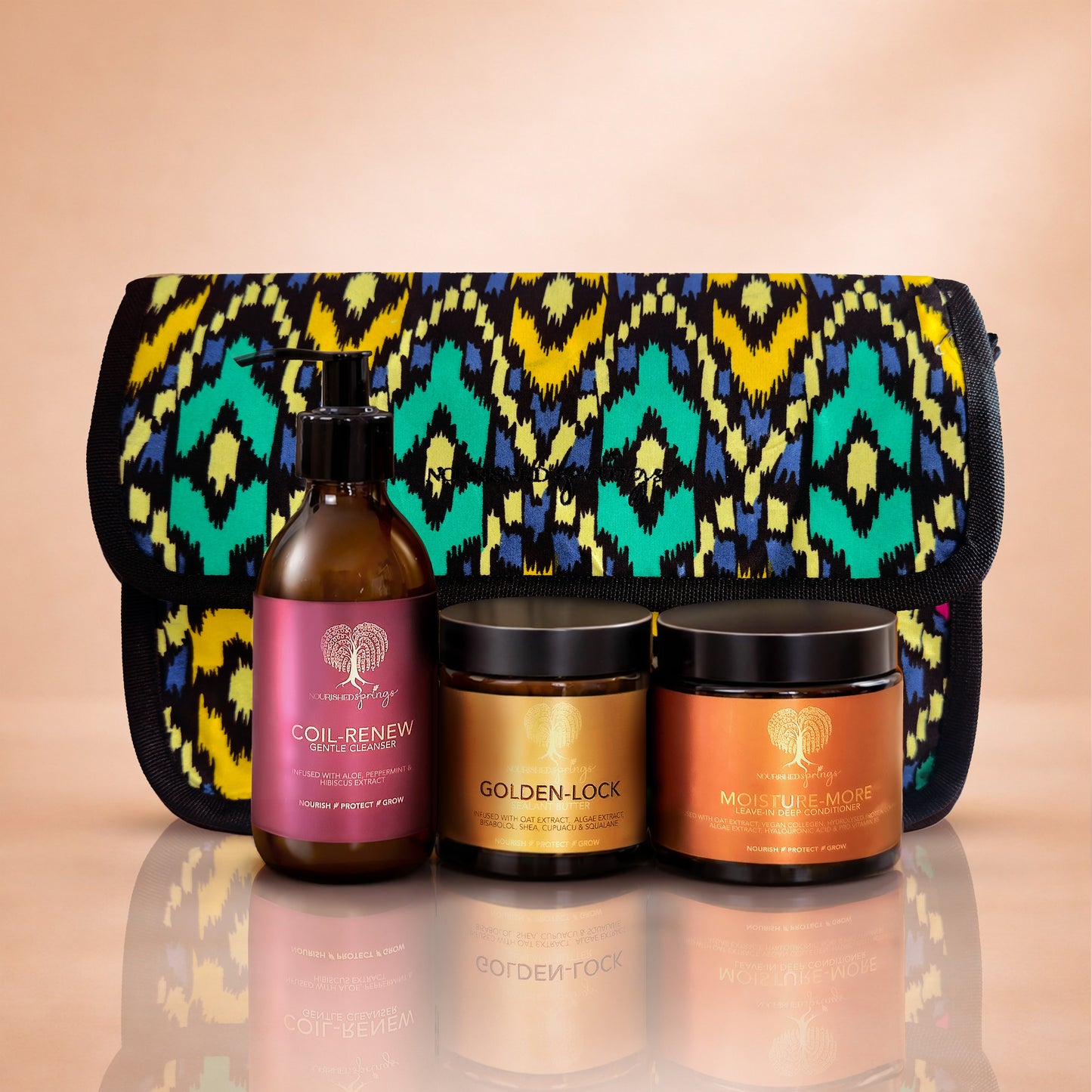 ZURI Accessory Bag - Royal rhythm Print