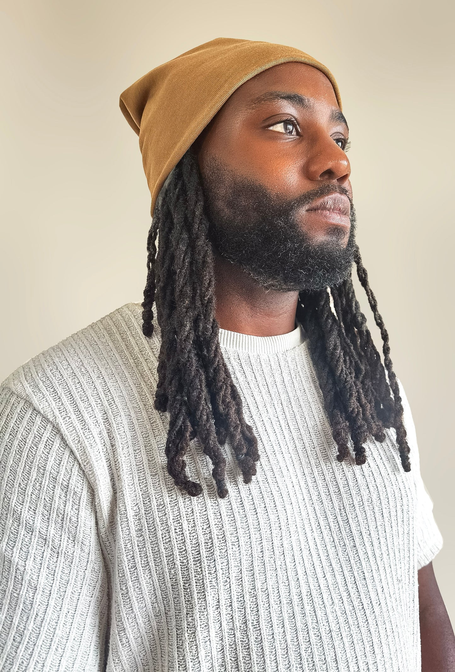 Men's Satin-Lined Organic Cotton Beanies