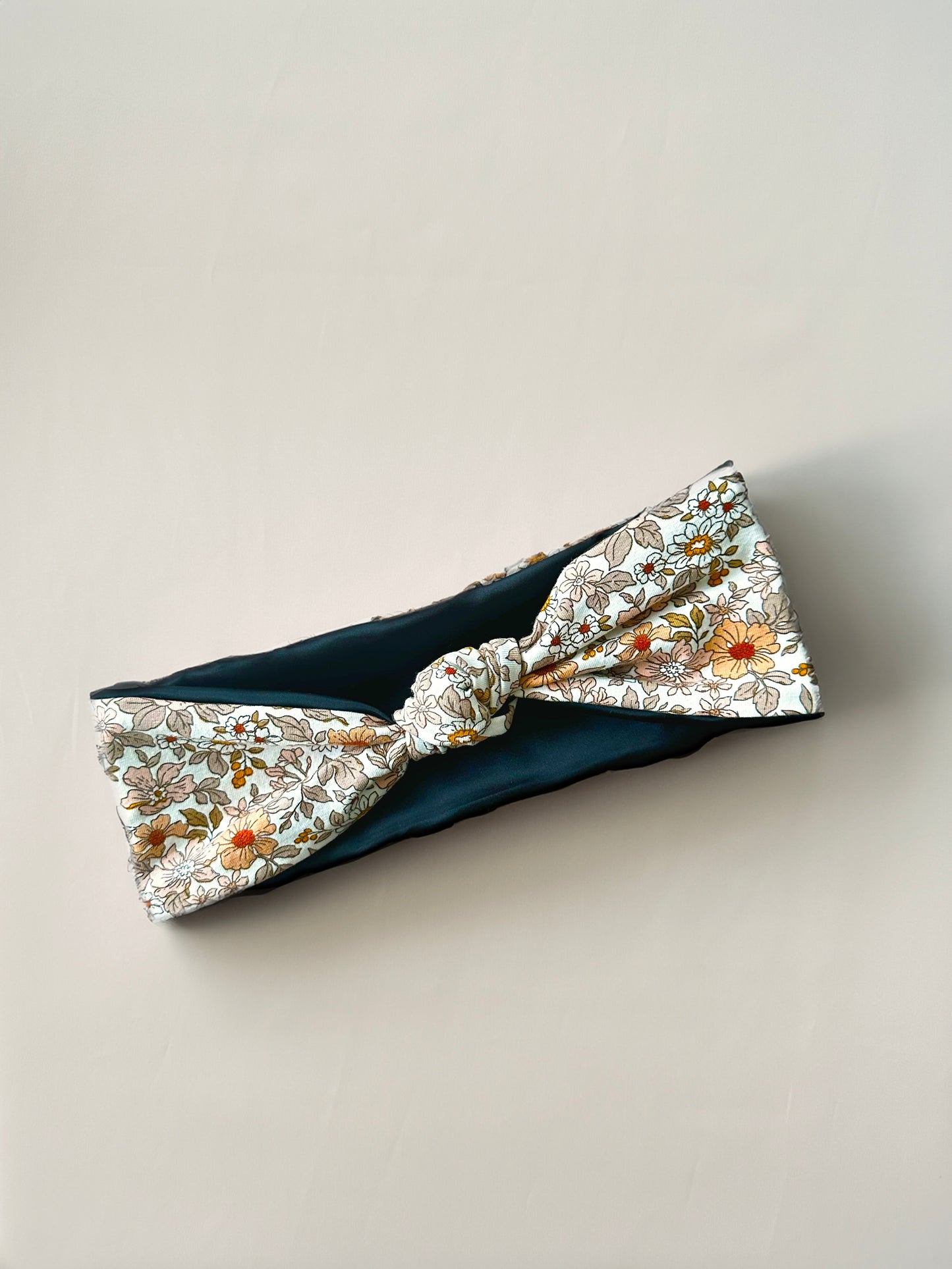 Floral satin-Lined Knotted Headbands (Limited Edition)