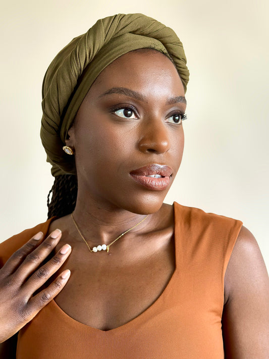 Satin-Lined Loose Headwrap