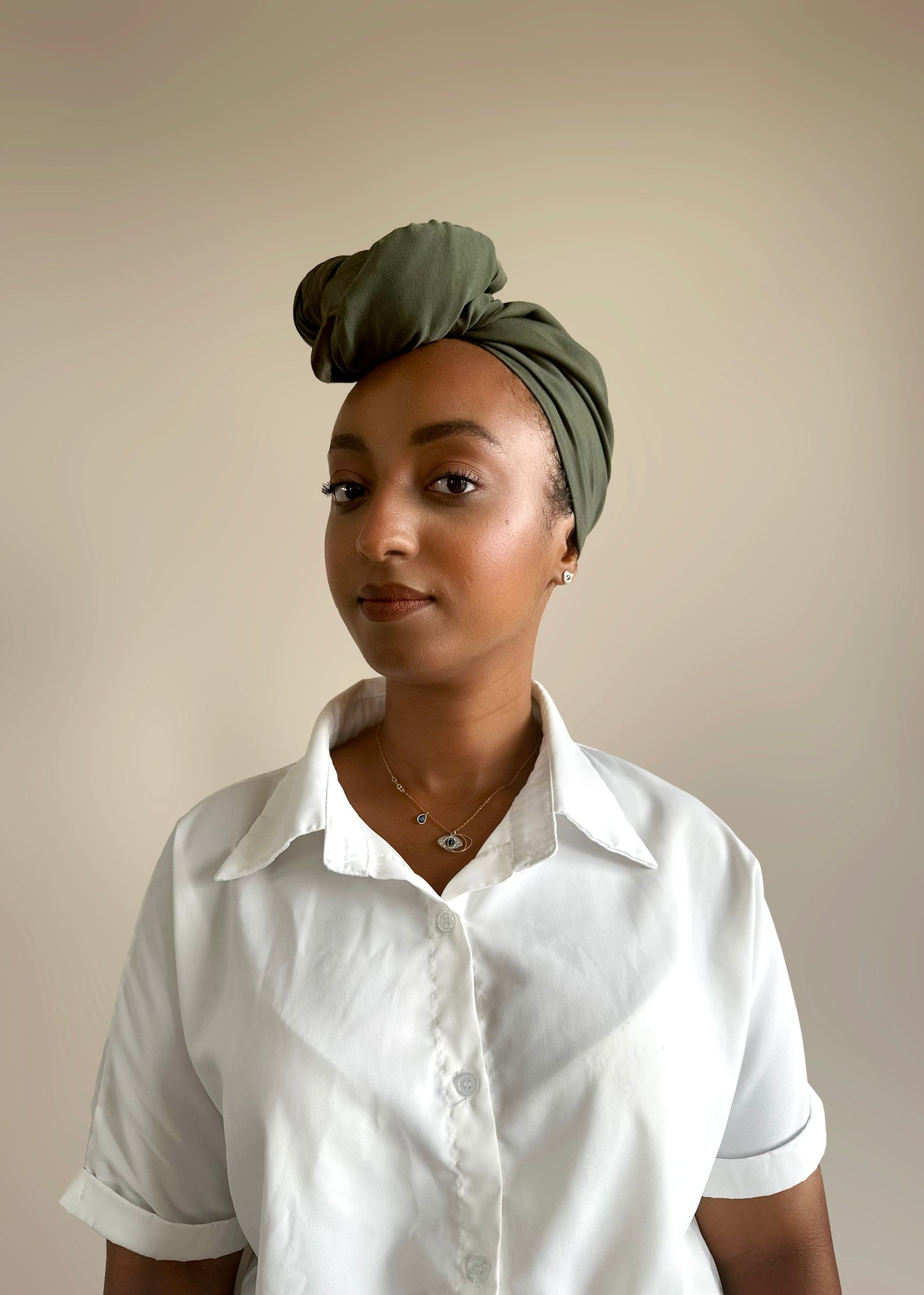 Medium Weight Satin-Lined Loose Headwrap