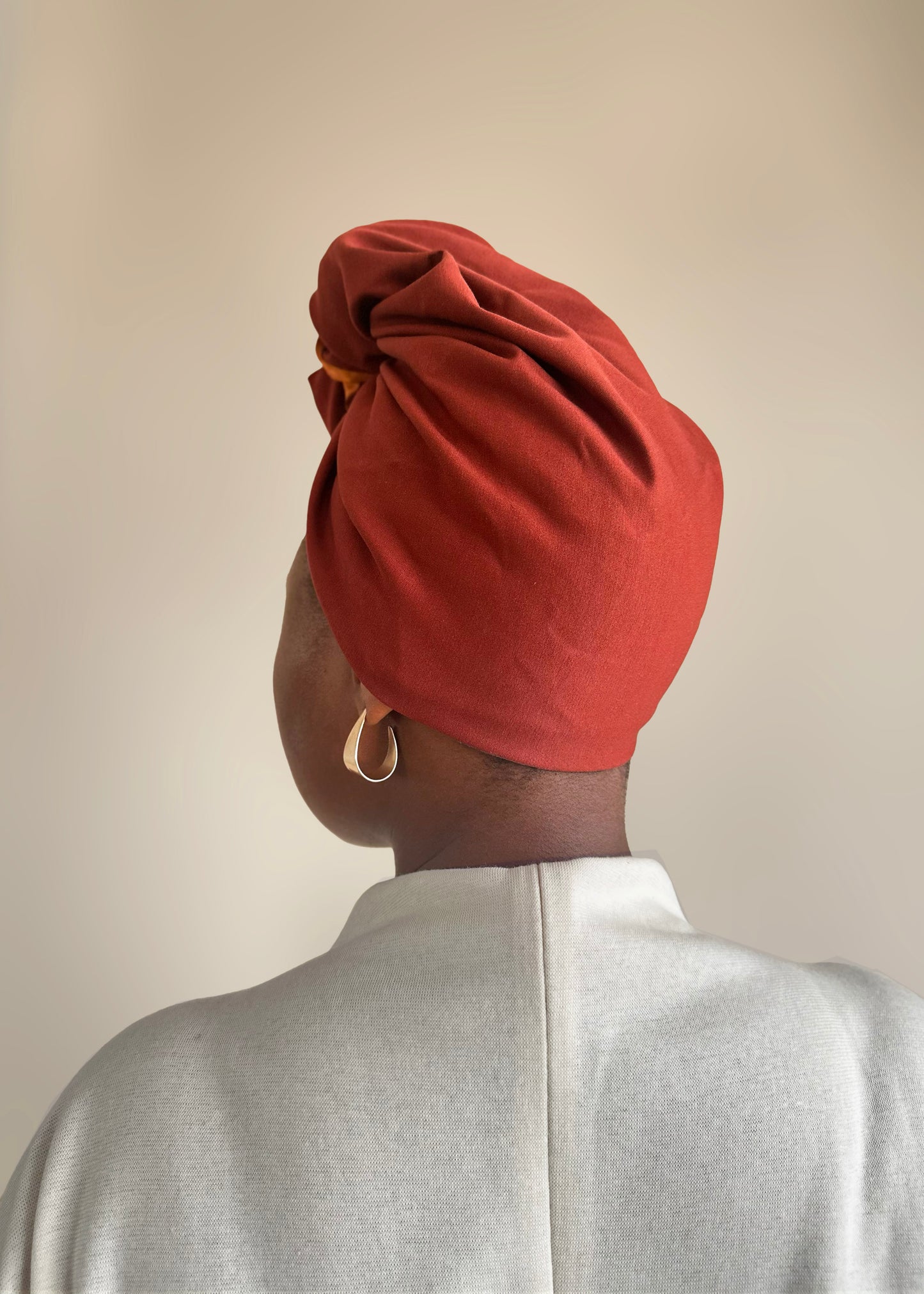 Medium Weight Satin-Lined Loose Headwrap