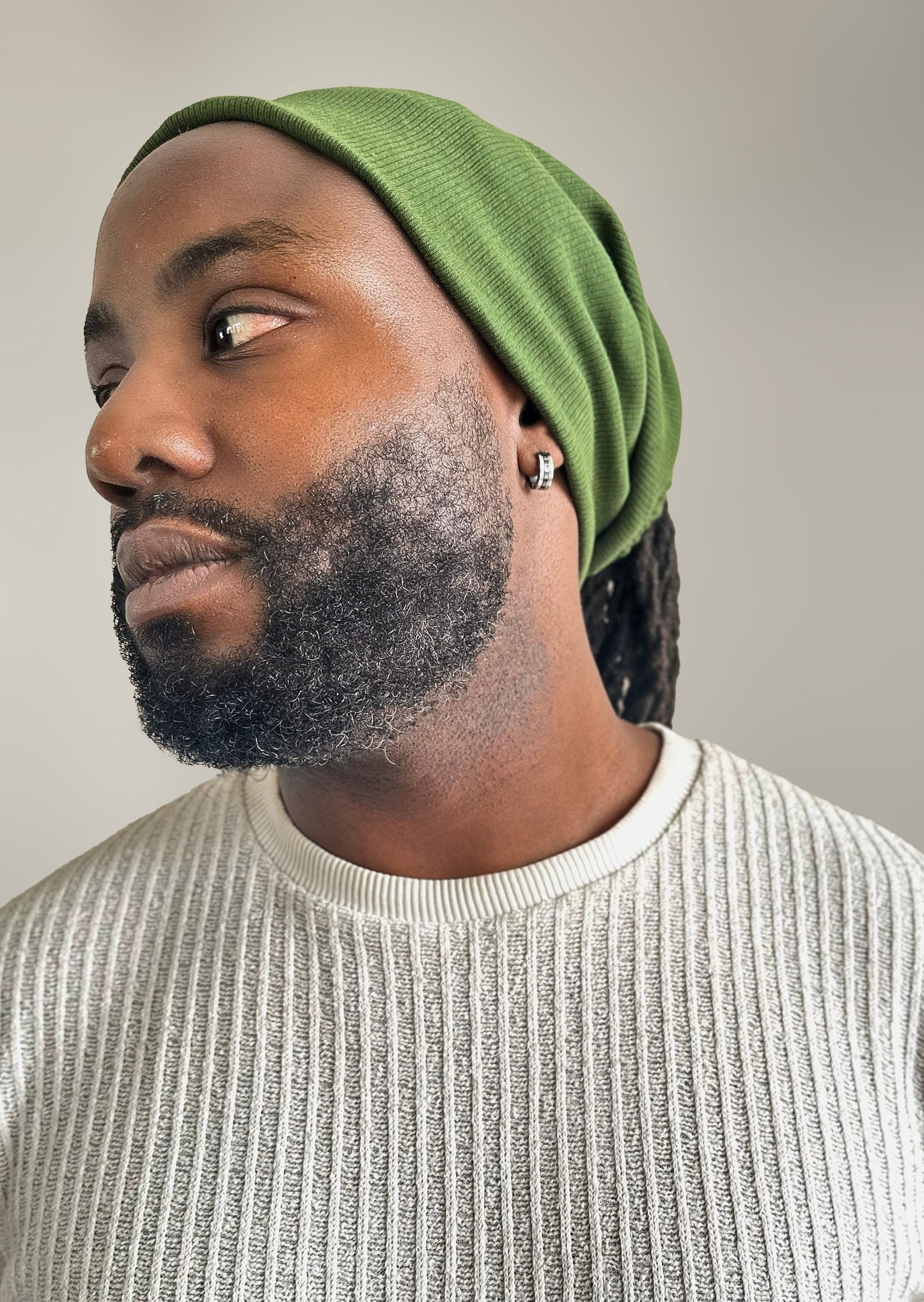 Men's Satin Lined Ribbed Tube Wrap