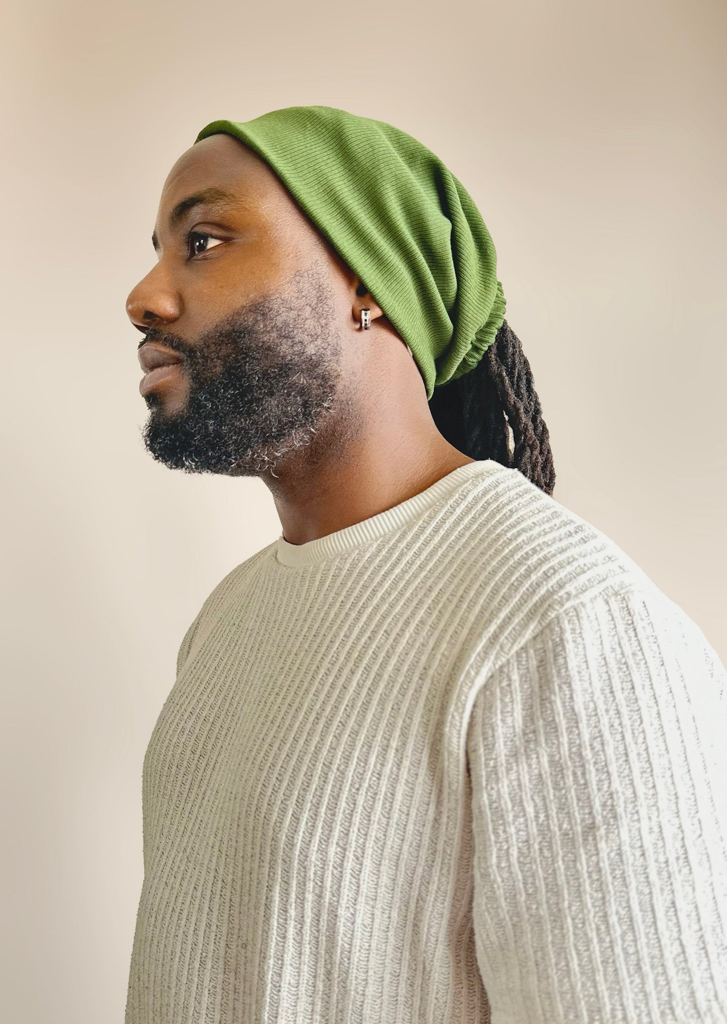 Men's Satin Lined Ribbed Tube Wrap